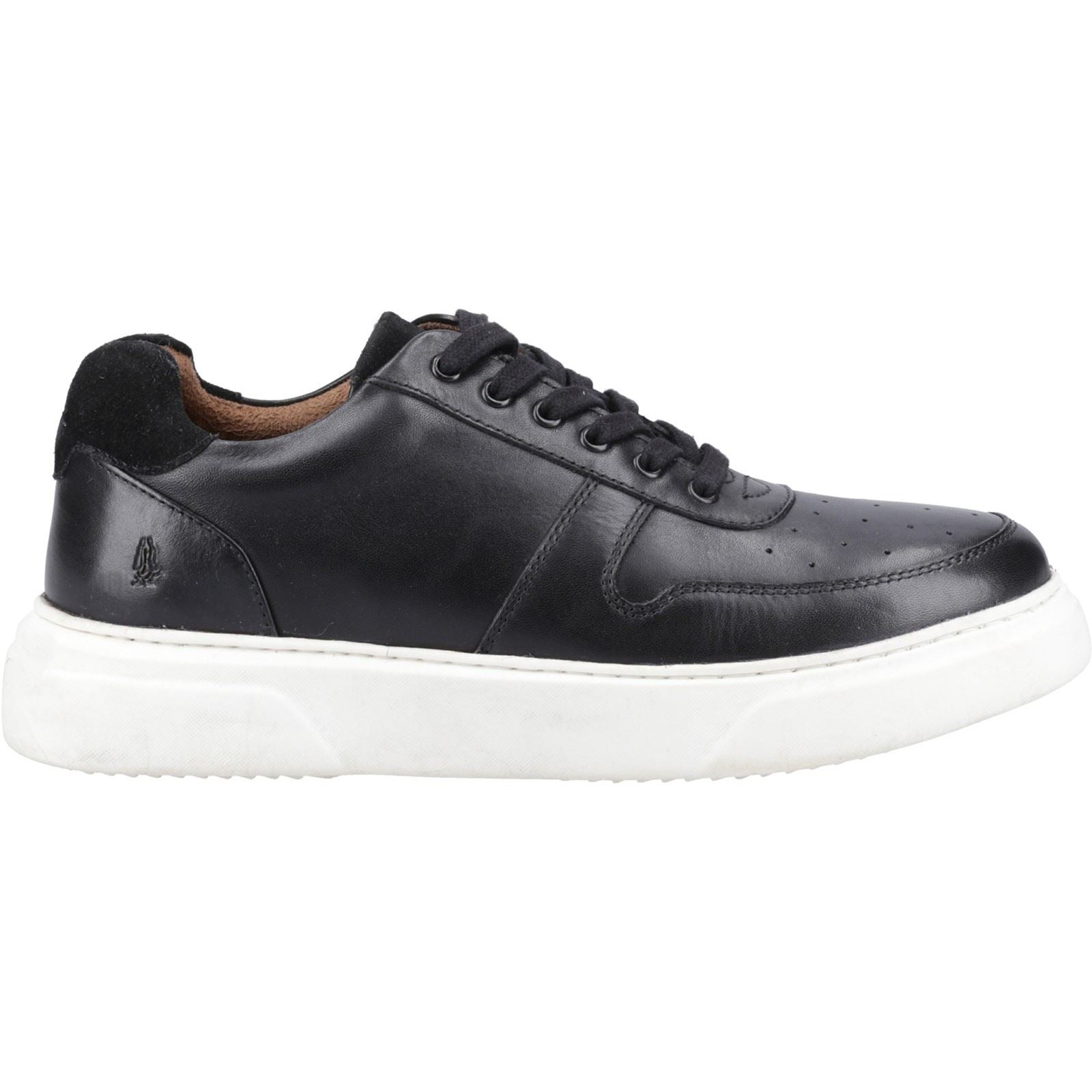 Hush Puppies Wyatt Baskets En Cuir Noir Pour Hommes