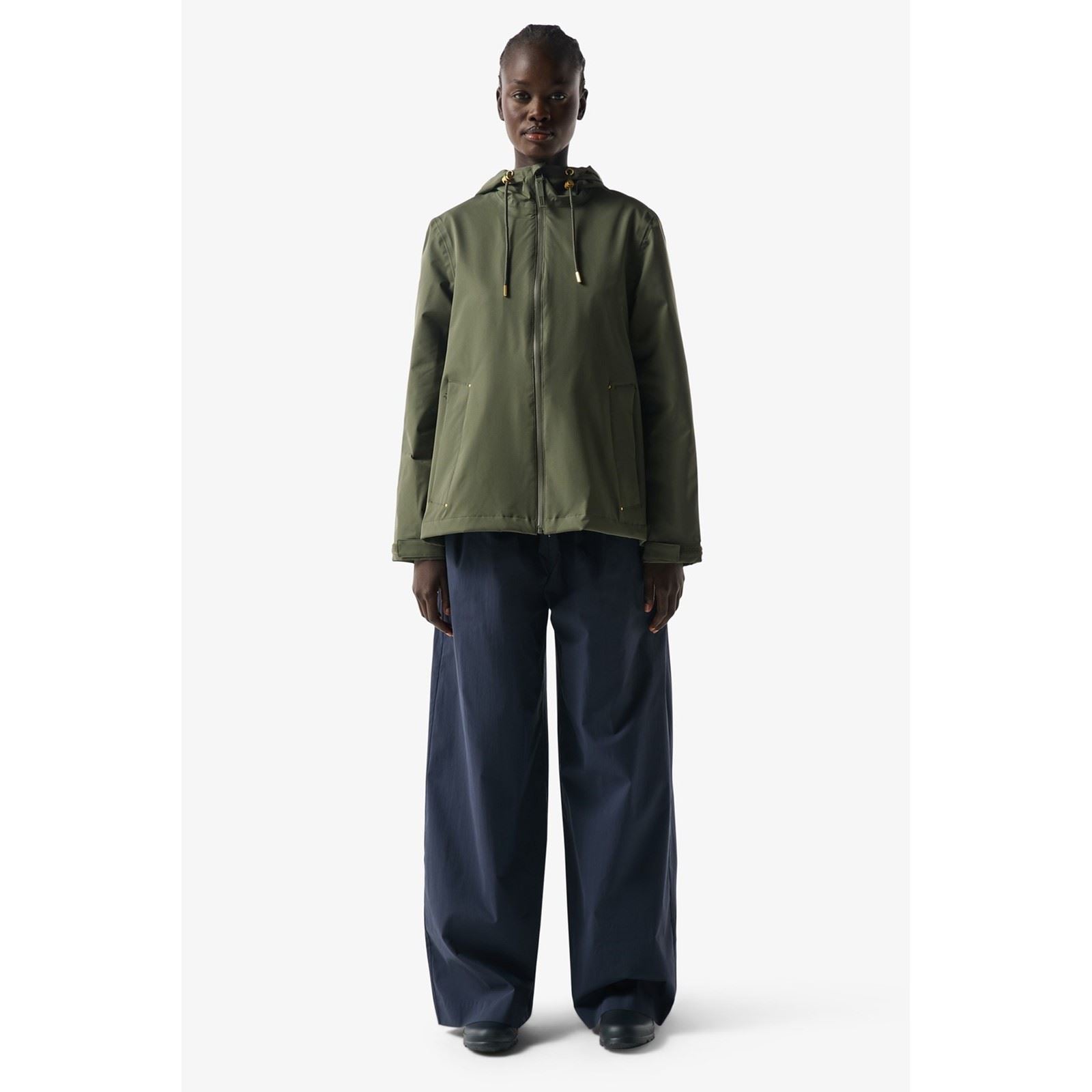Hunter Original Lightweight Waterproof Veste De Pluie Verte Pour Femmes