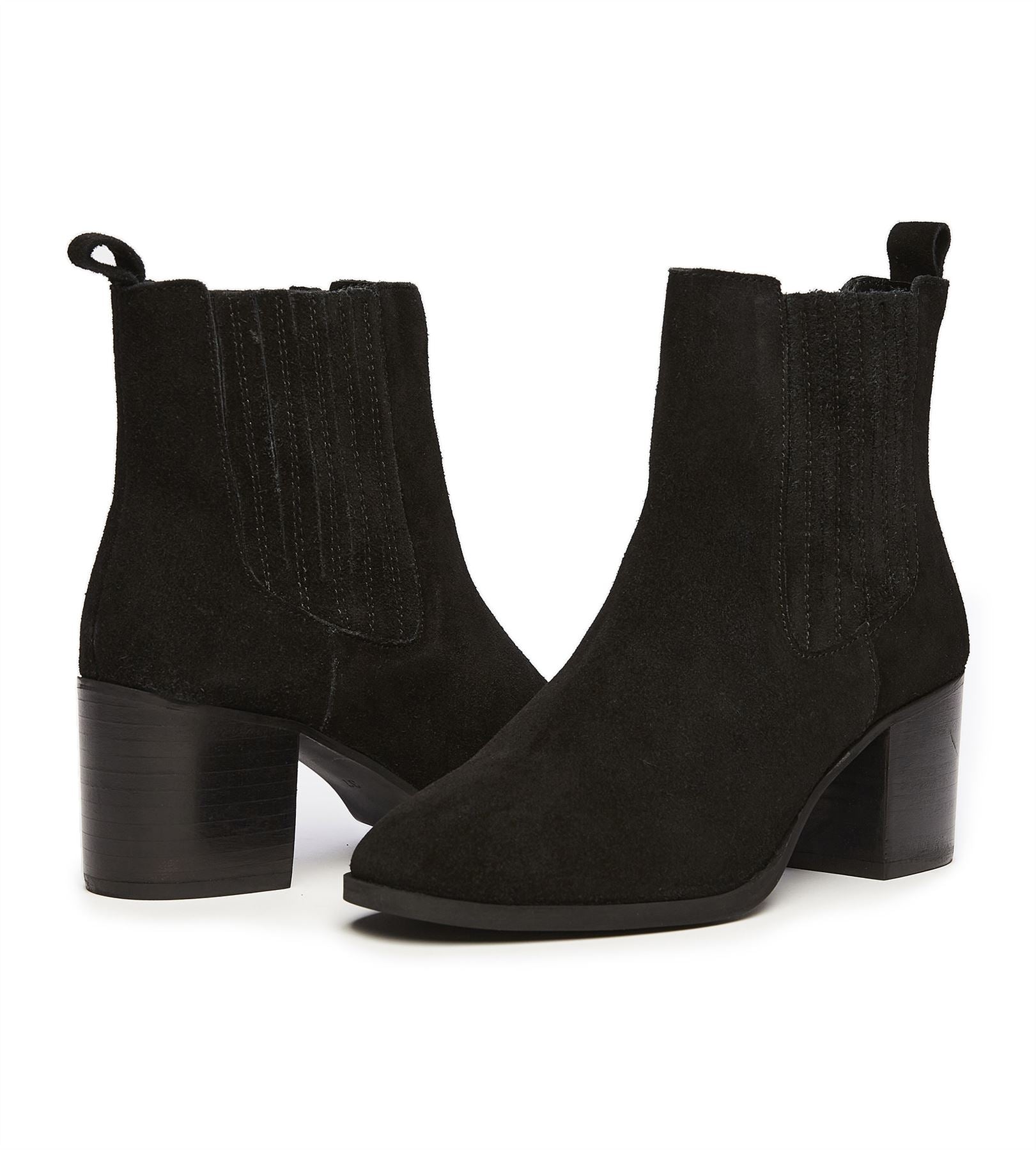 Osprey London The Naples Bottes Noires Pour Femmes En Suède