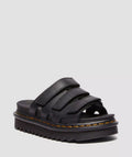 Dr. Martens Raine Athena Slides Pour Femmes En Cuir Noir
