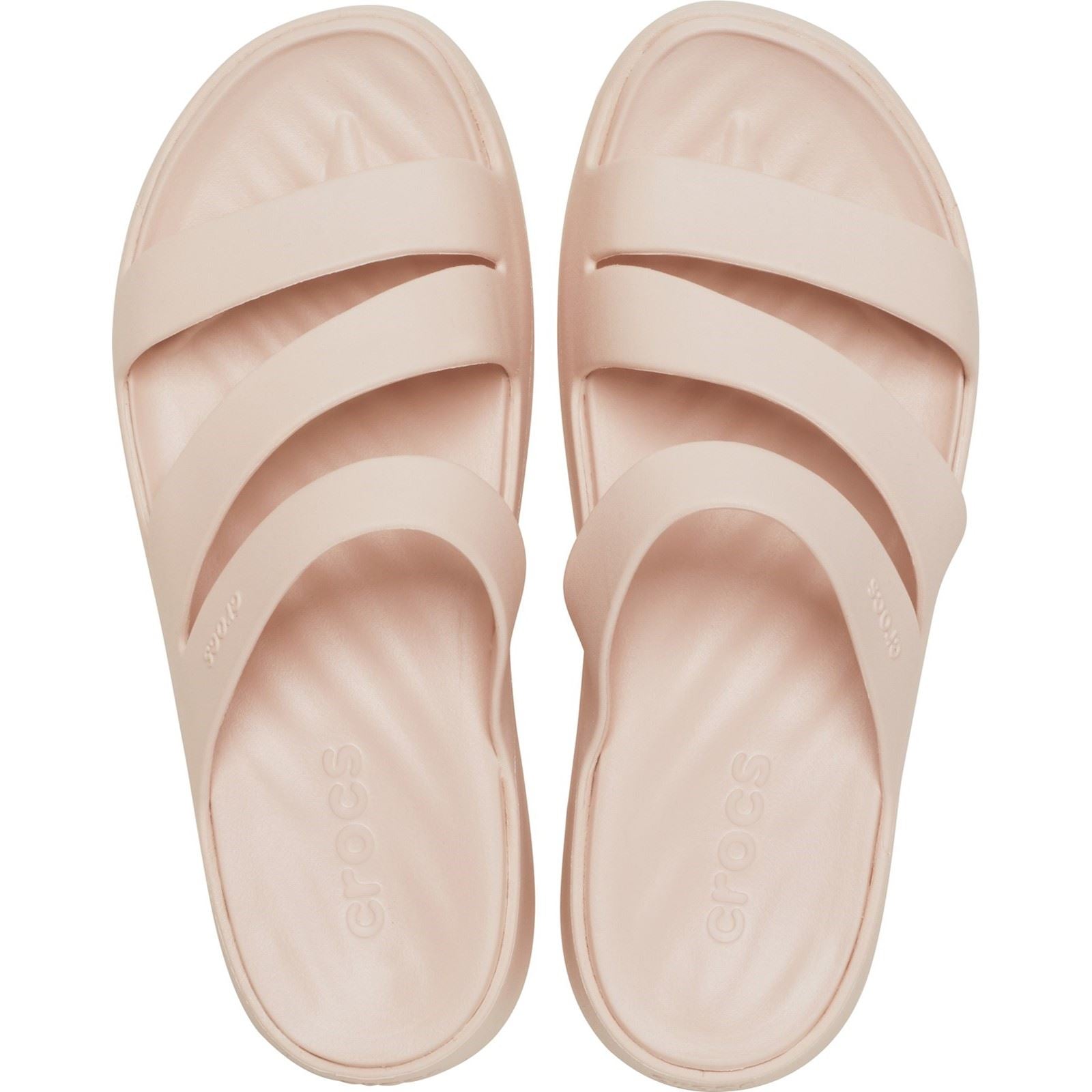 Crocs Getaway Strappy Sandales En Quartz À Quartz Pour Femme En Thermoplastique