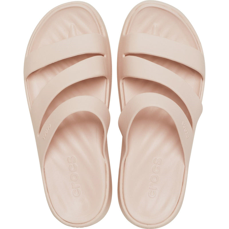 Crocs Getaway Strappy Sandales En Quartz À Quartz Pour Femme En Thermoplastique