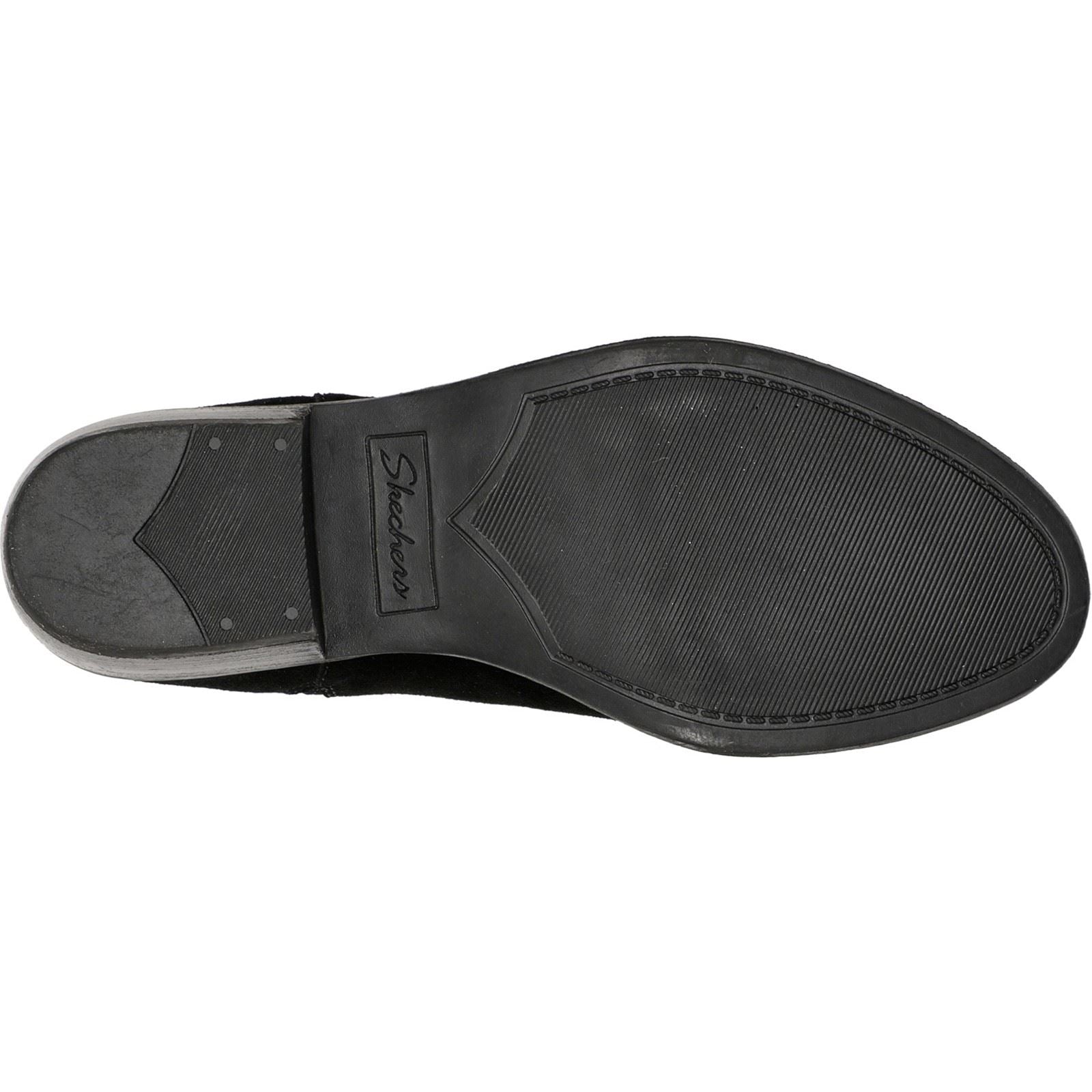 Skechers Texas Rodeo Night Bottes Noires En Cuir Pour Femmes