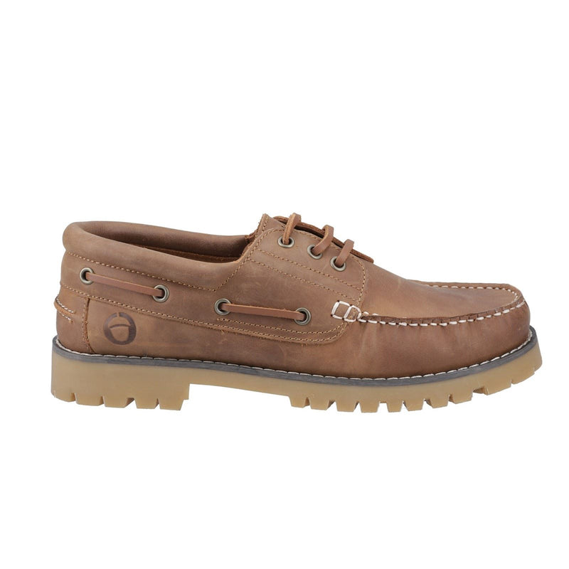 Cotswold Inglecote Chaussures Bateau Pour Homme En Cuir Couleur Chameau