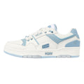 Pony M_100 Low Des Baskets Blanches/Bleues Ciel En Cuir