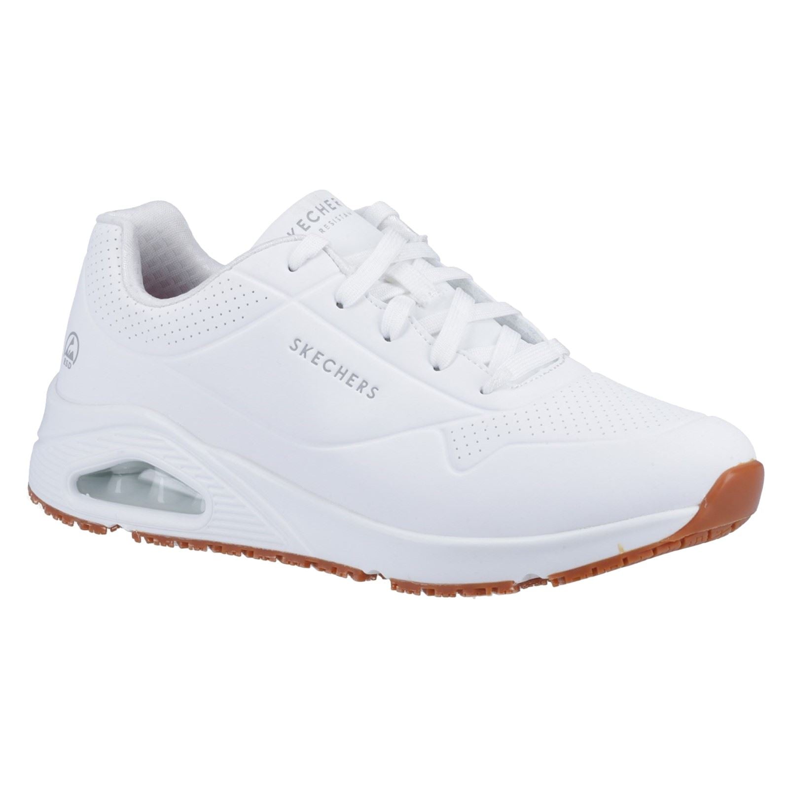 Skechers Workwear Work Relaxed Fit: Uno SR - Sutal Baskets De Sécurité Blanches Pour Homme