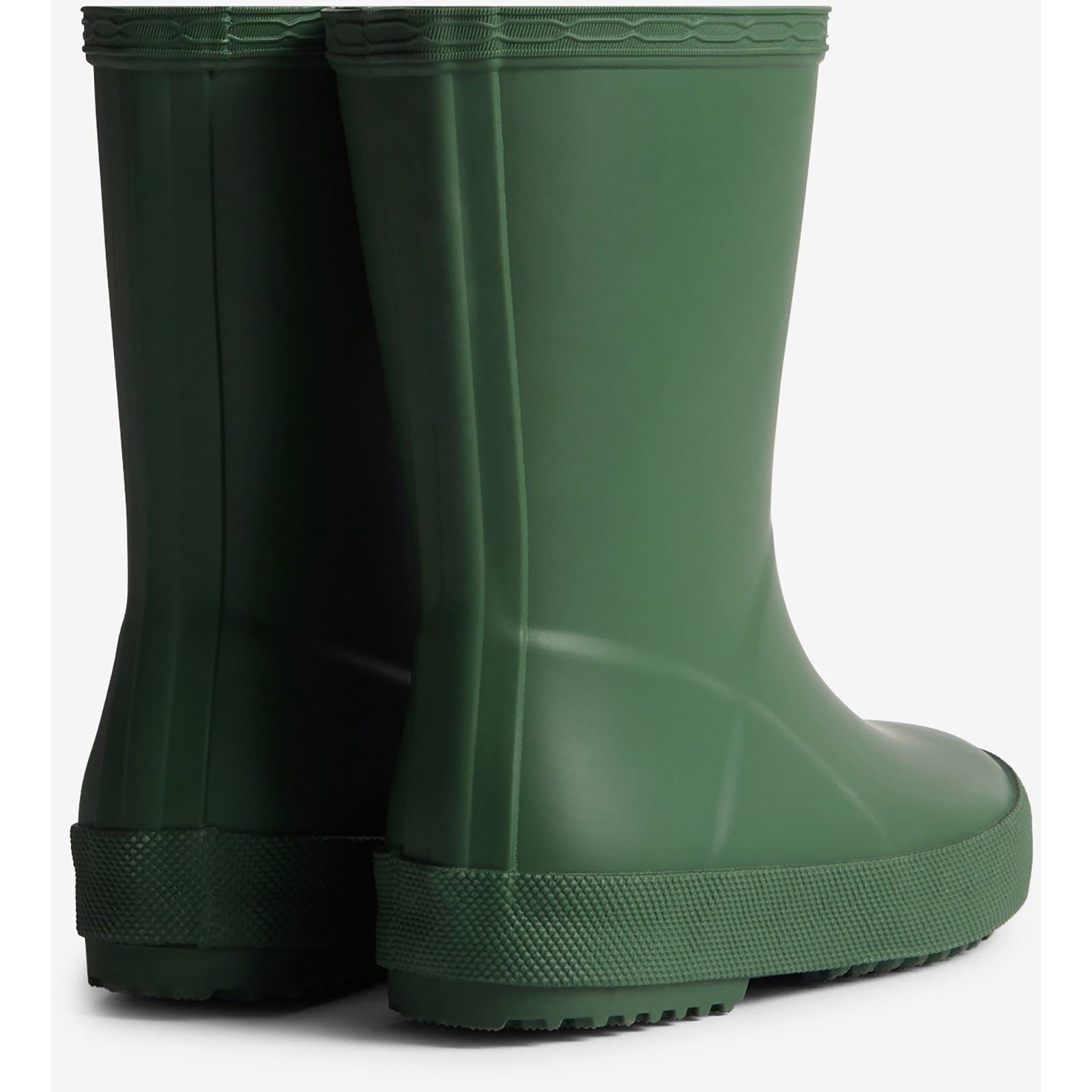 Hunter Kids First (Matte) Bottes En Caoutchouc Unisexes Vertes Pour Enfants