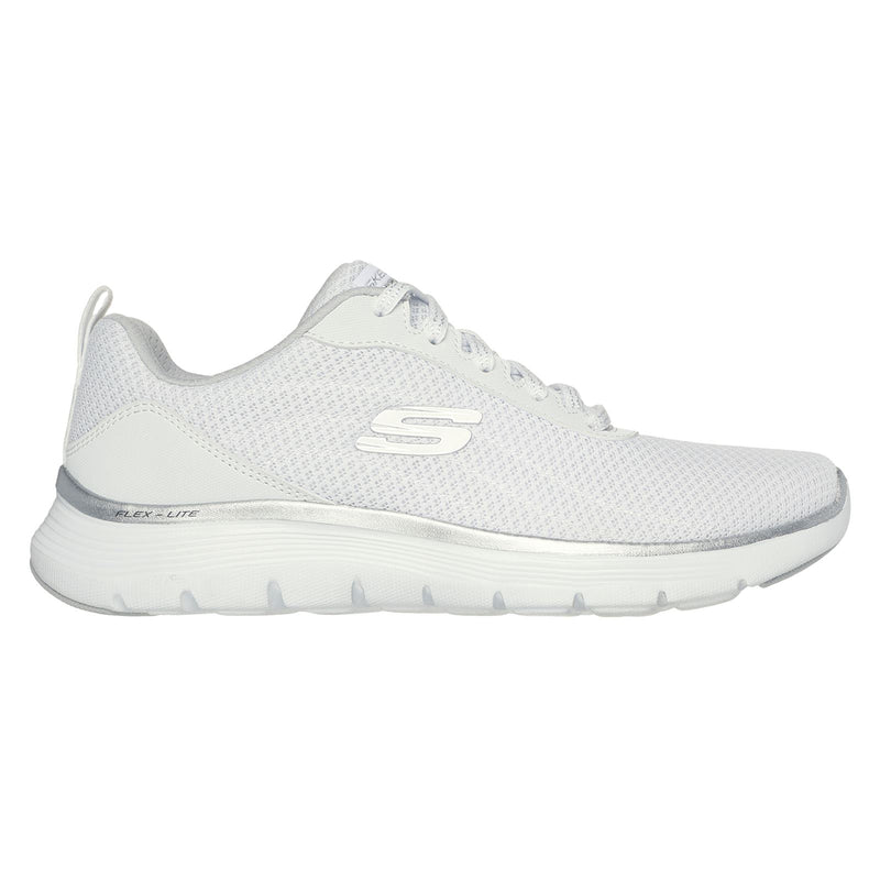 Skechers Flex Appeal 5.0 Uptake Chaussures De Sport Blanc/Argent Pour Femme