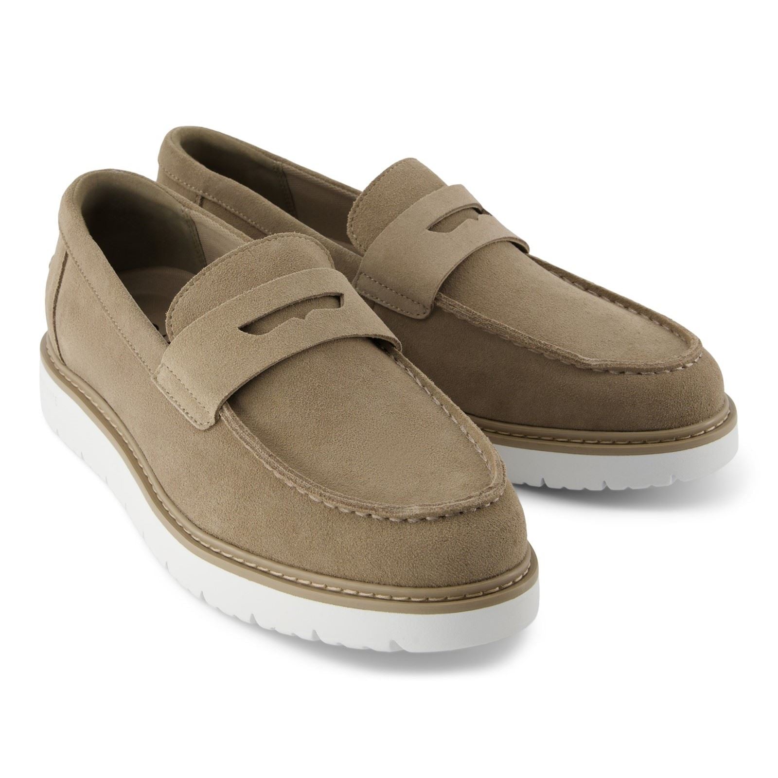 TOMS Navi TRVL LITE Havana Chaussures De Ville Dune Pour Homme En Cuir