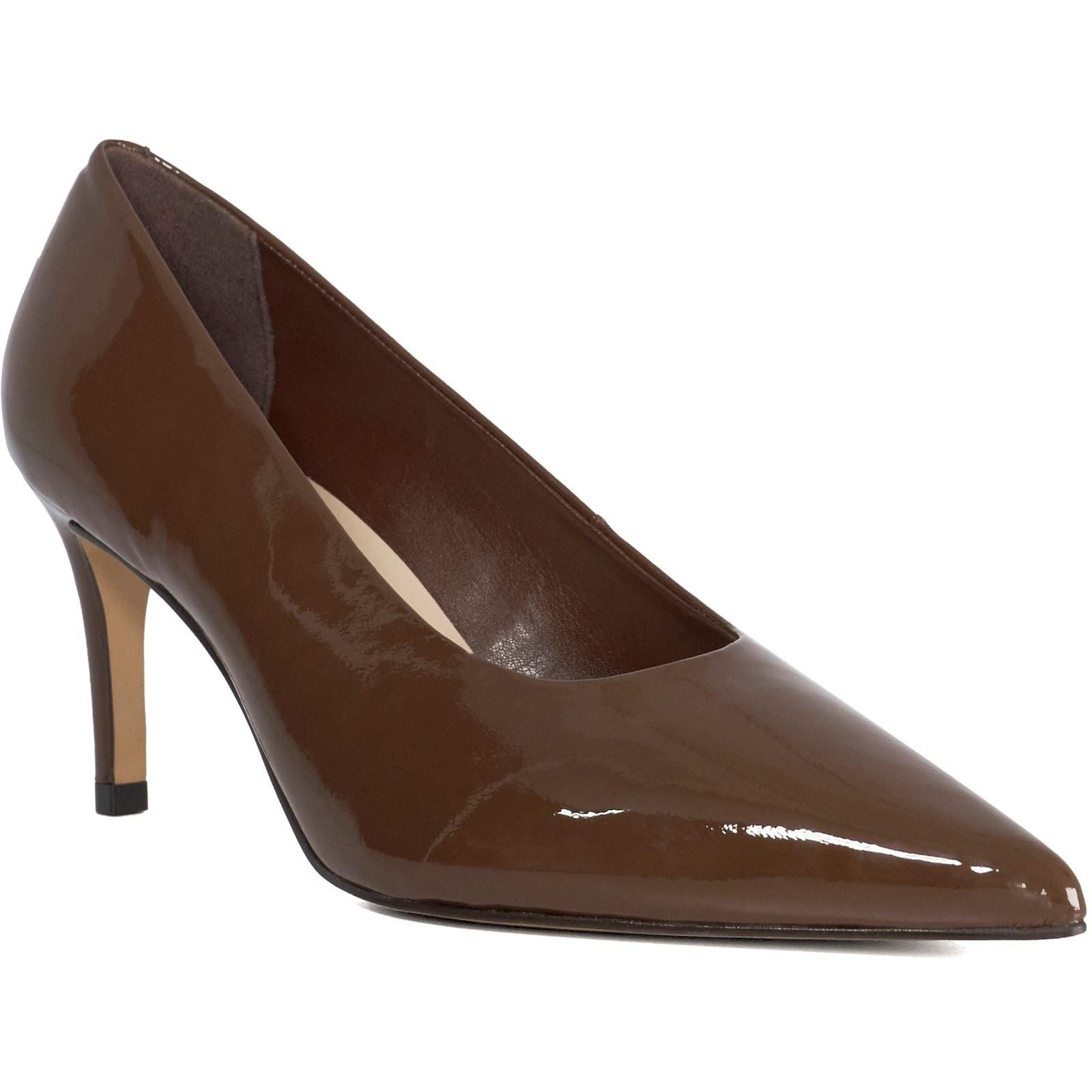 Dune Aspiring Chaussures En Cuir Brunes Pour Femmes