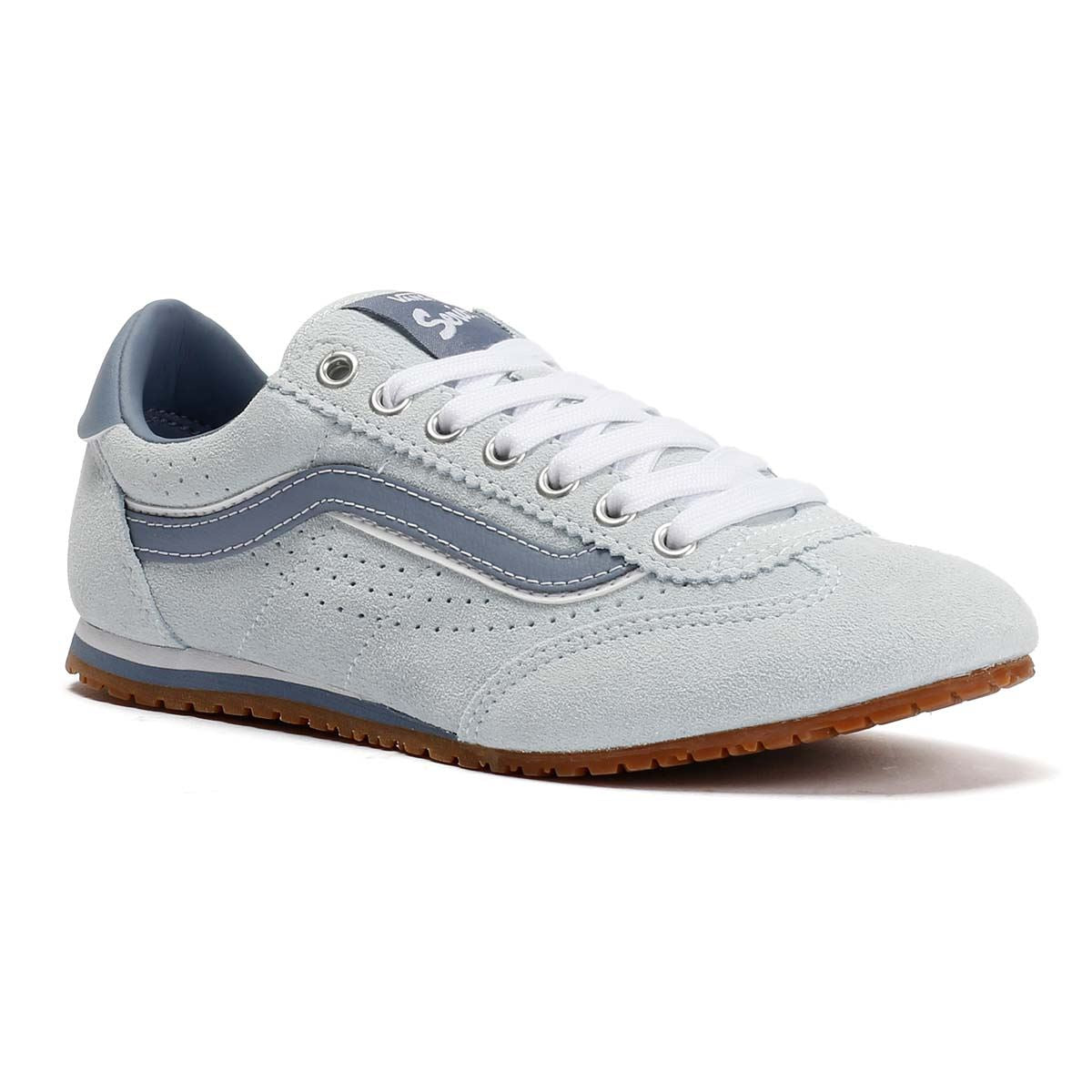 Vans Super Lowpro Baskets Bleues Pour Femmes Suède