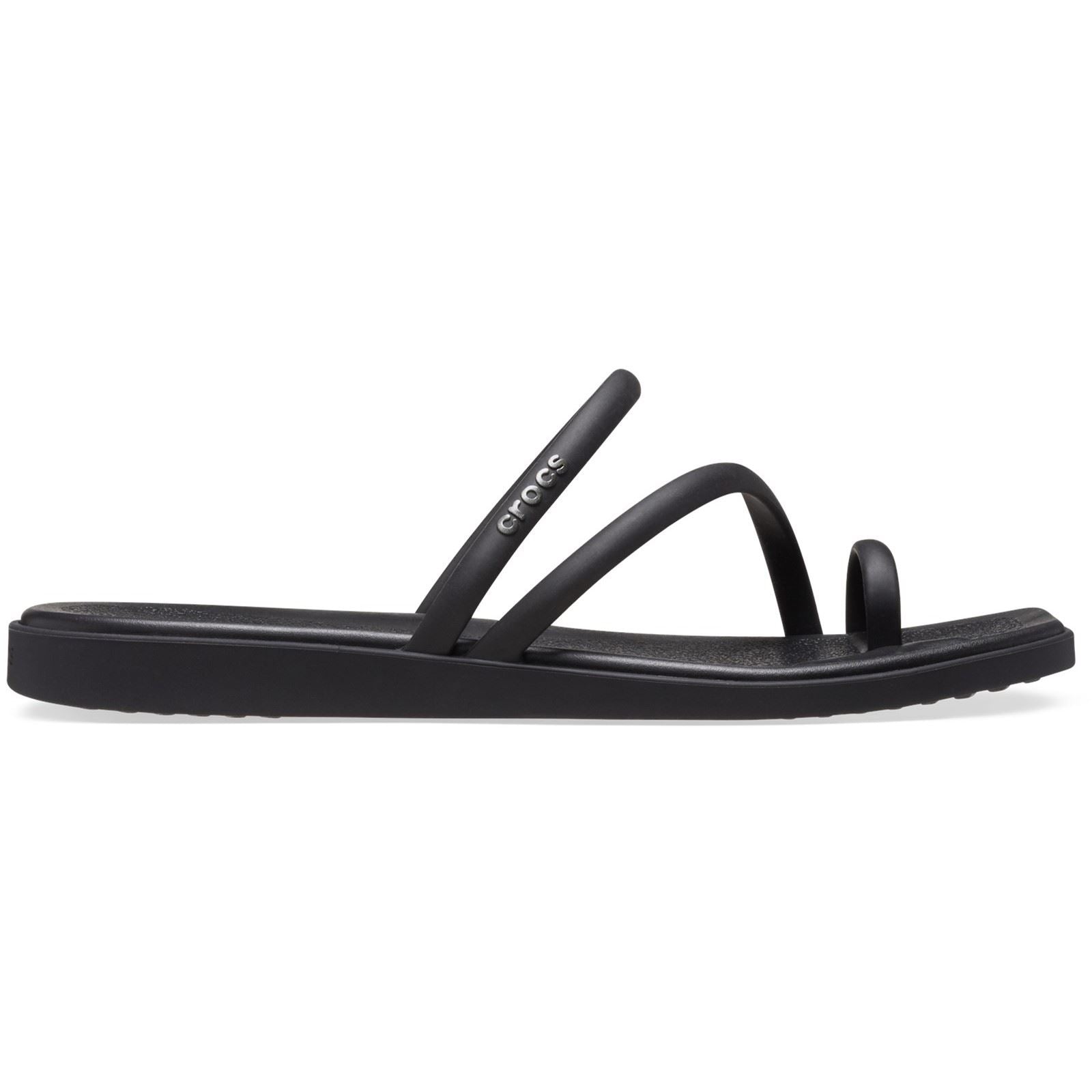 Crocs Miami Toe Loop Sandal Sandales Noires Pour Femmes