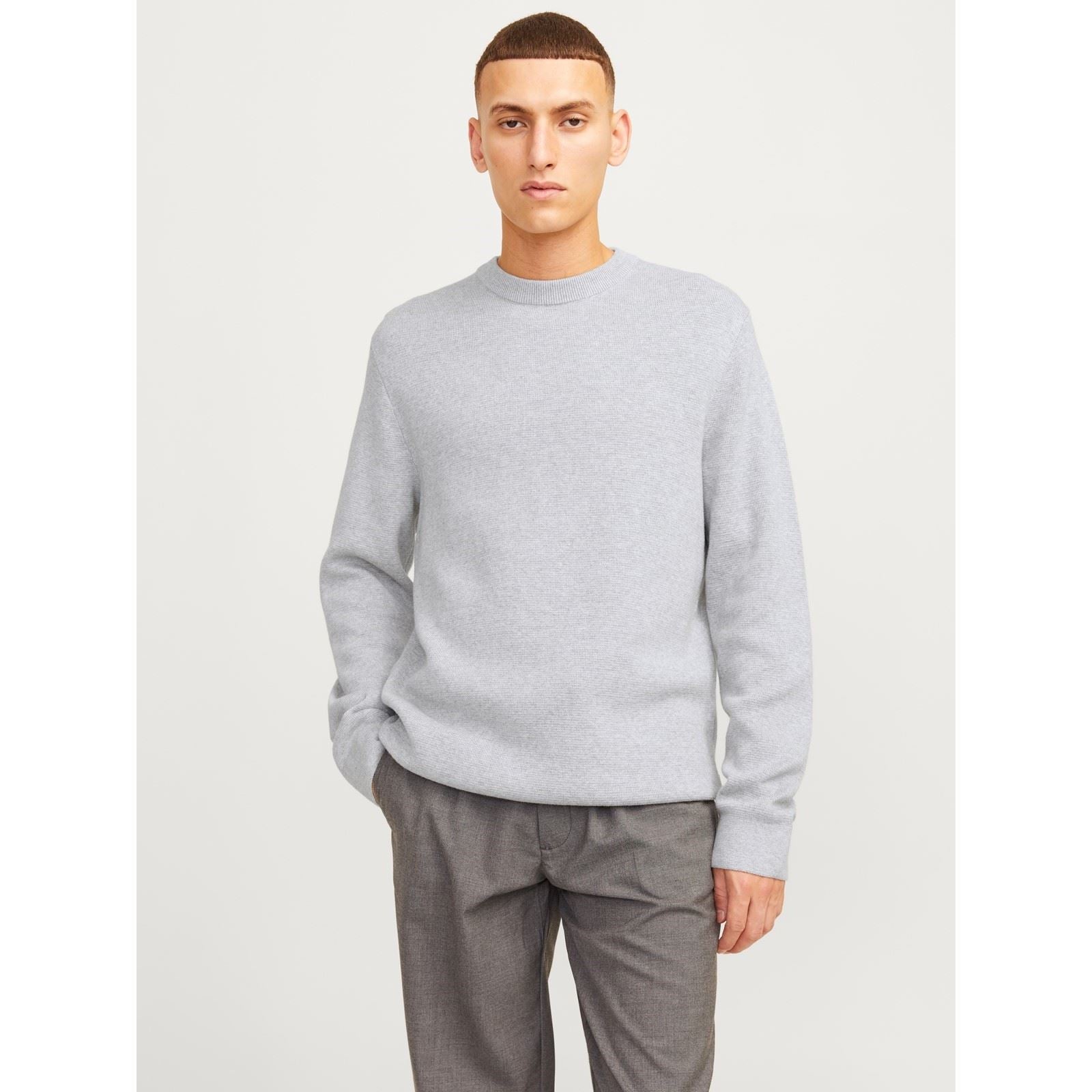 Jack & Jones Milano Stitch Sweatshirt En Coton Pour Homme Gris