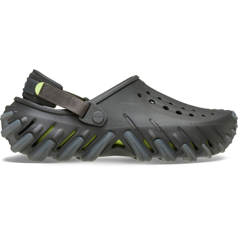 Crocs Echo Ro Sabots En Sable Noir Thermoplastique