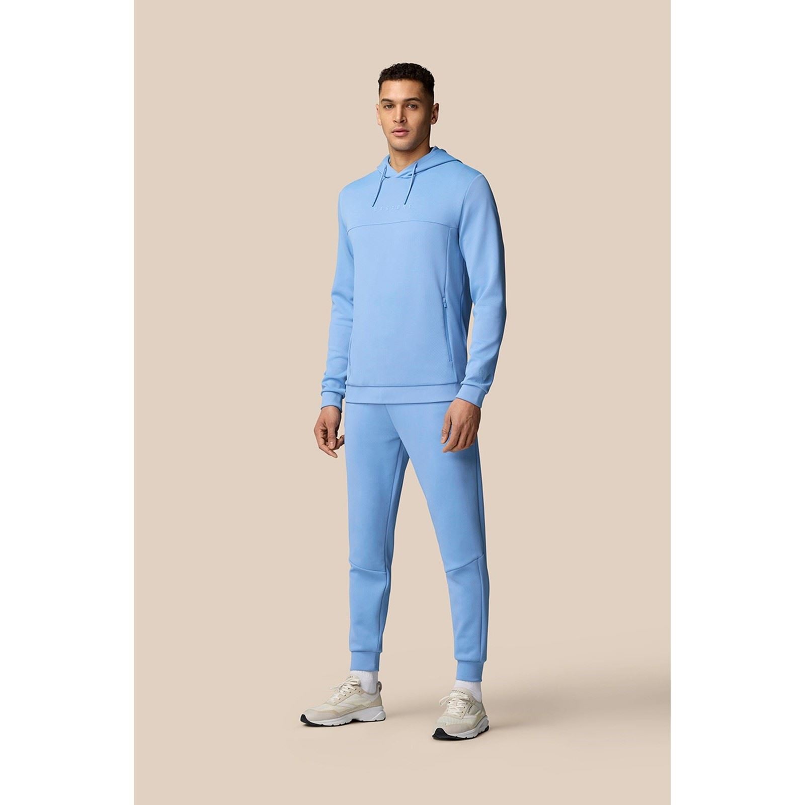 Castore Scuba Hoody Hoodies Bleus En Polyester Pour Hommes