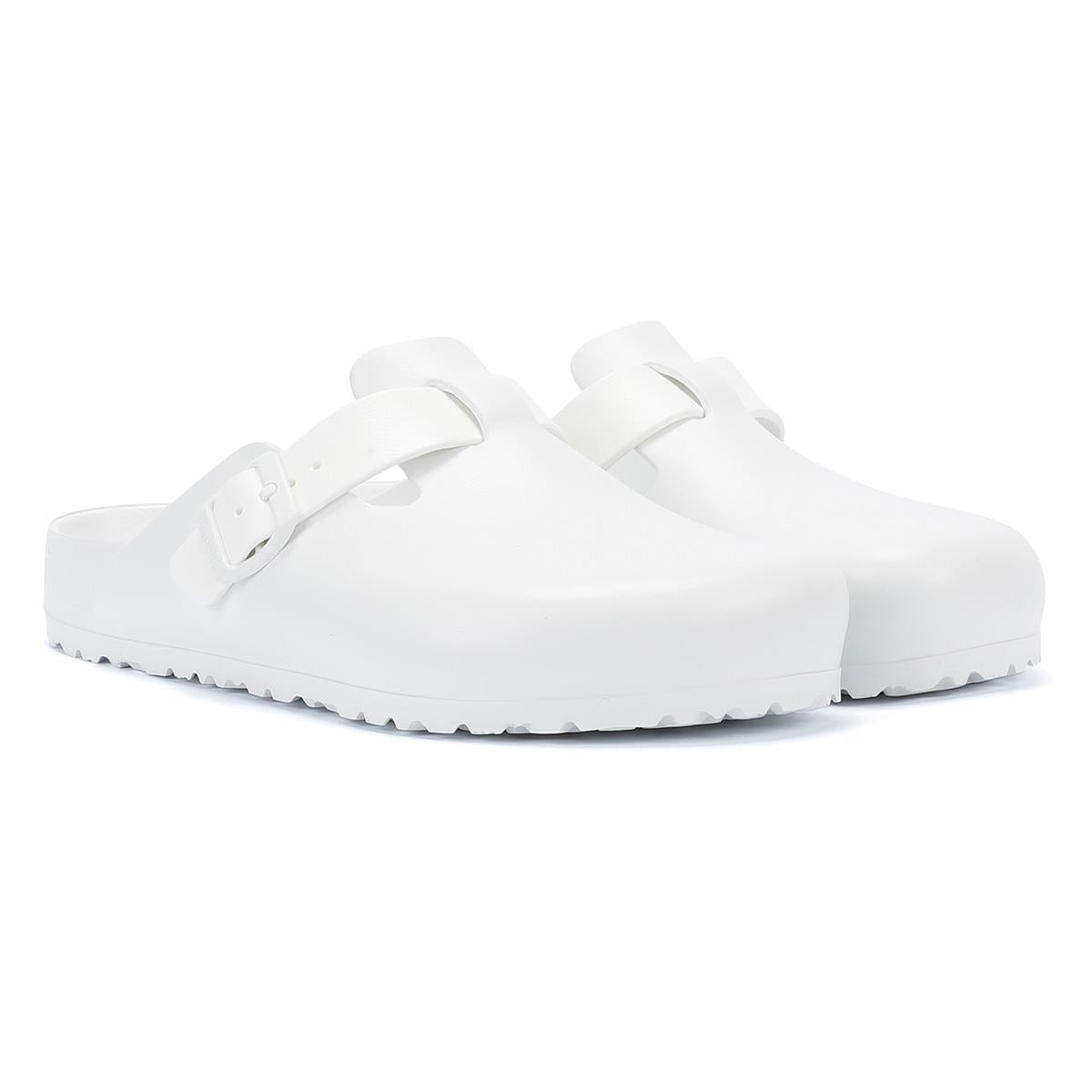 Birkenstock Boston Sabots Blancs Pour Hommes