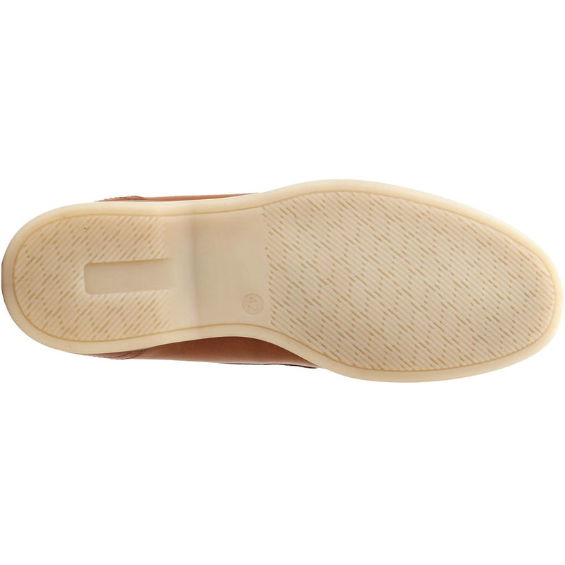 Base London Bonito Chaussures À Enfiler Pour Hommes En Cuir Brûlé.