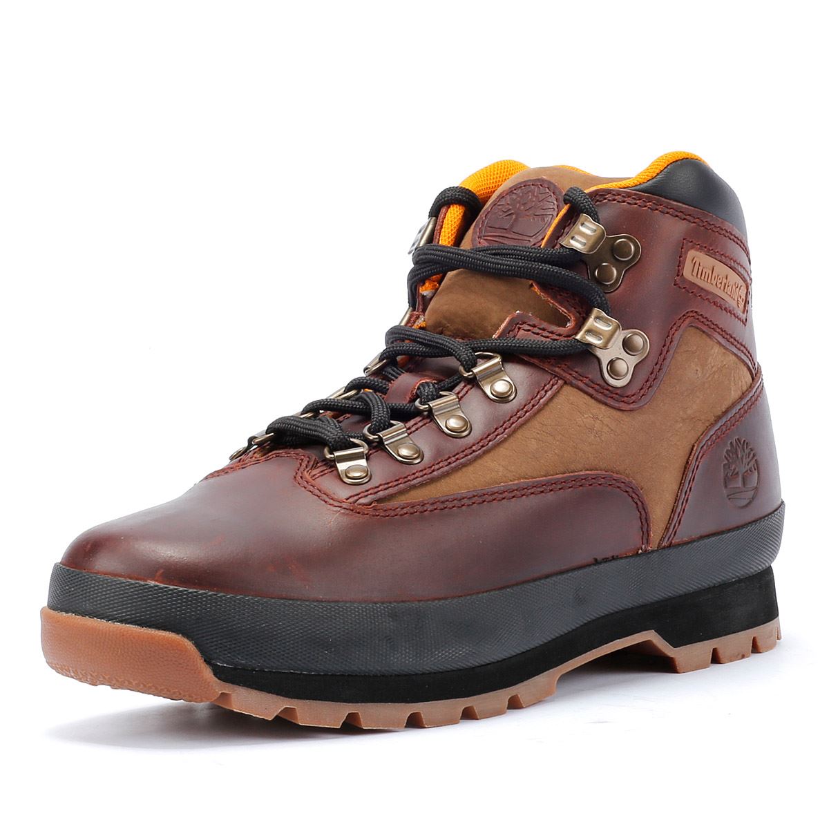 Timberland Euro Hiker Bottes En Cuir Marron Pour Hommes