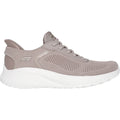 Skechers BOBS Sport Squad Chaos Baskets Pour Femmes En Textile Taupe