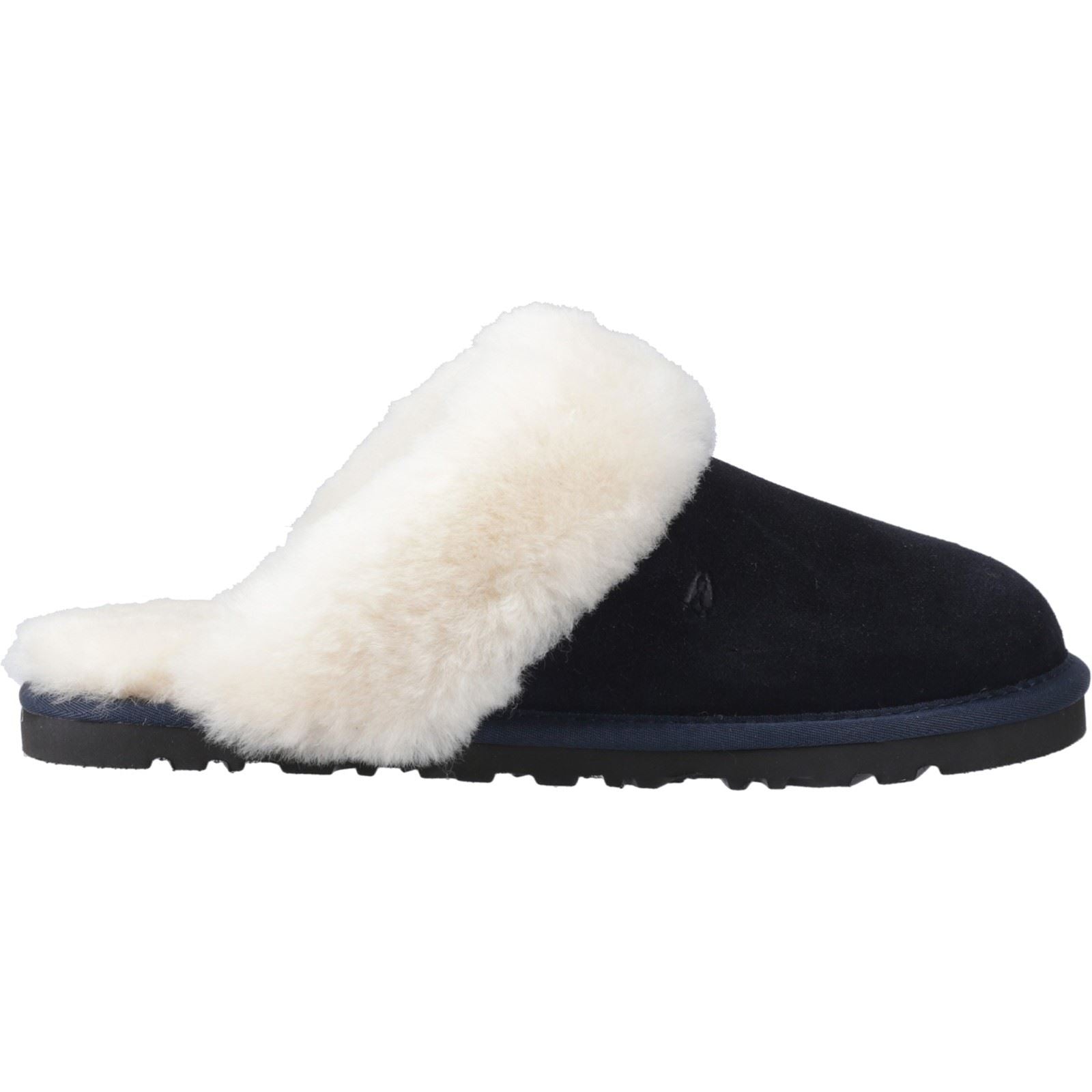 Hush Puppies Samantha Chaussons Pour Femme En Suède Marine