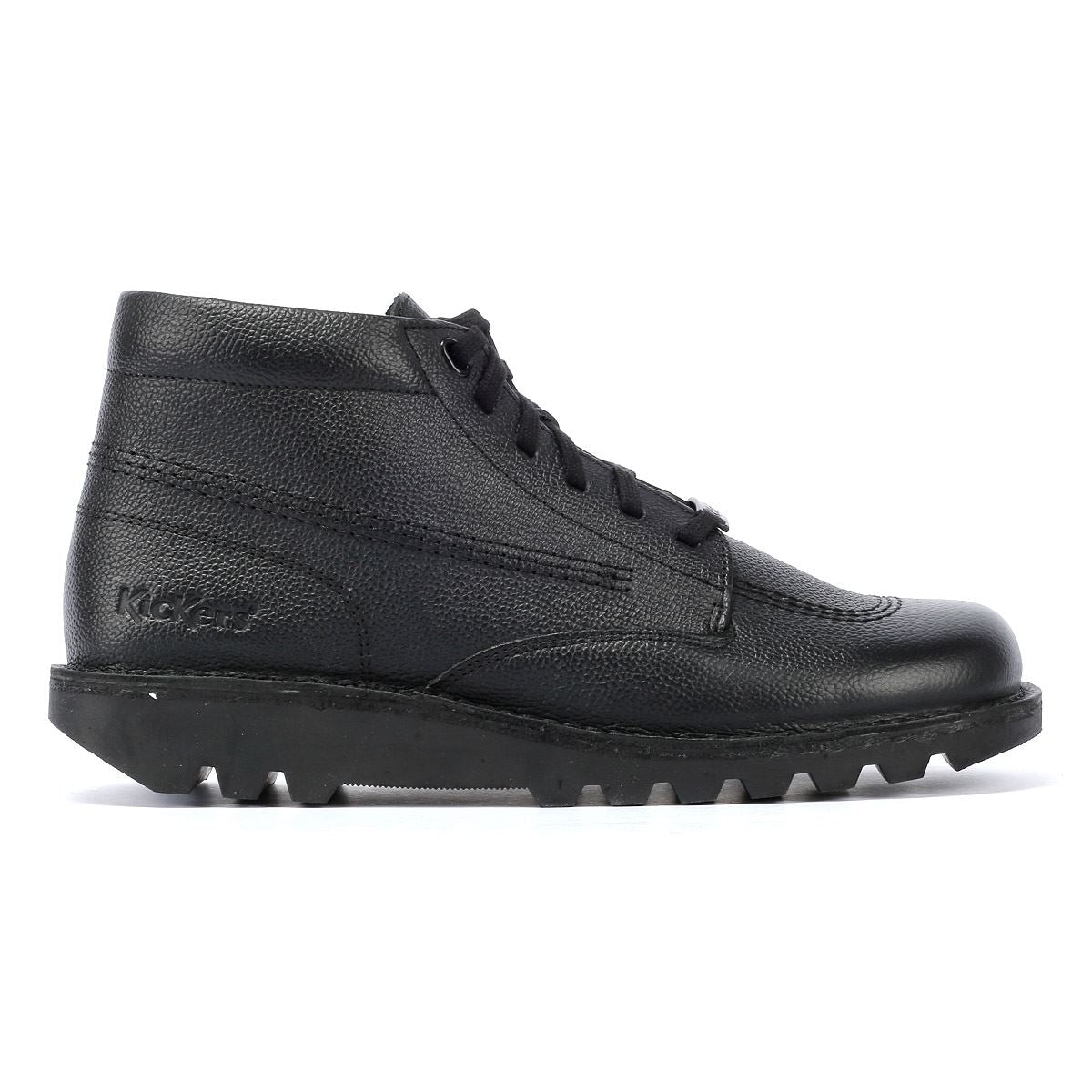 Kickers Kick Hi Tumble Bottes Noires En Cuir