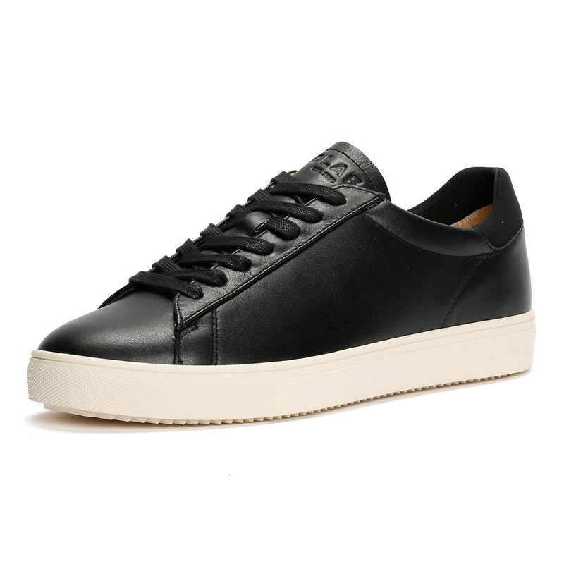 Clae Bradley Baskets En Cuir Noir Pour Hommes