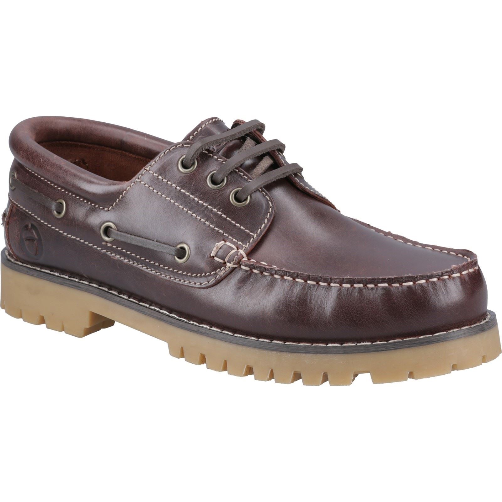 Cotswold Inglecote Chaussures Bateau En Cuir Marron Pour Hommes