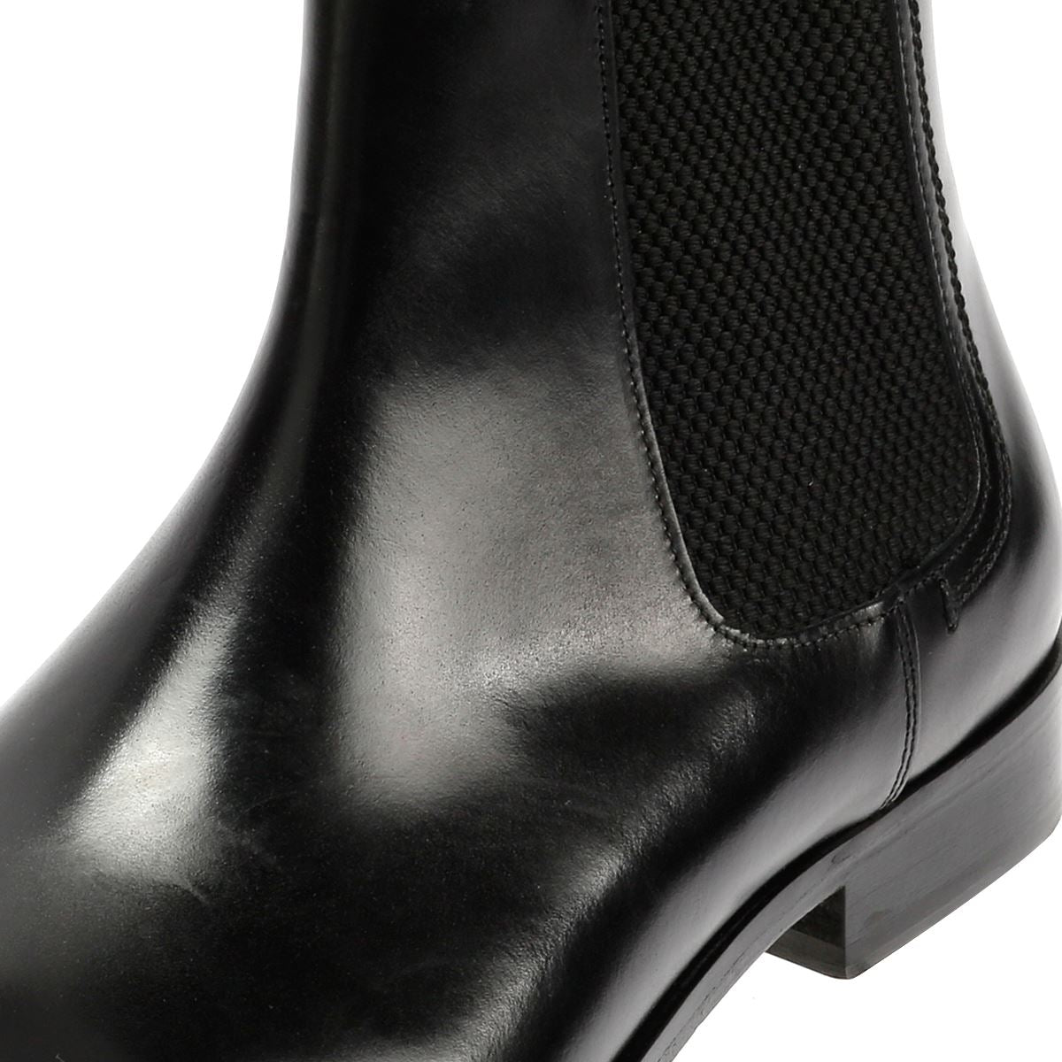 Ben Sherman Kendrick Bottes Noires En Cuir Pour Hommes