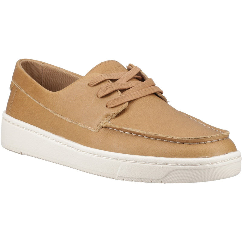 TOMS TRVL Lite London Chaussures En Cuir Pour Hommes À Lacets Tan