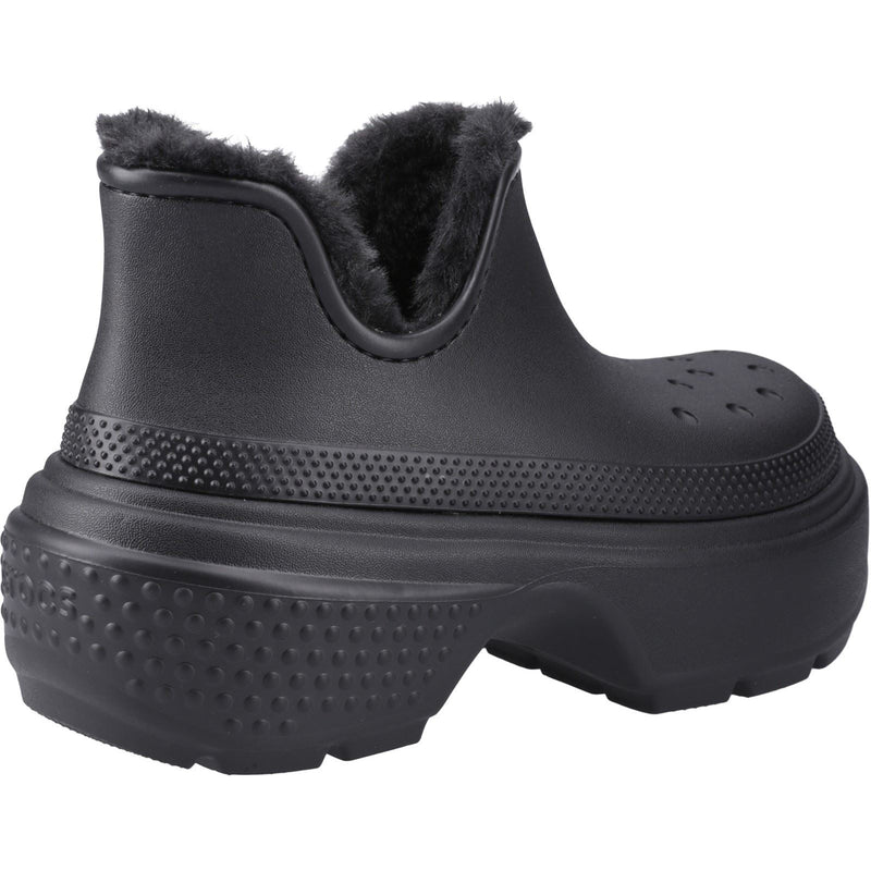 Crocs Stomp Shorty bottes noires pour Femmes en Thermoplastique