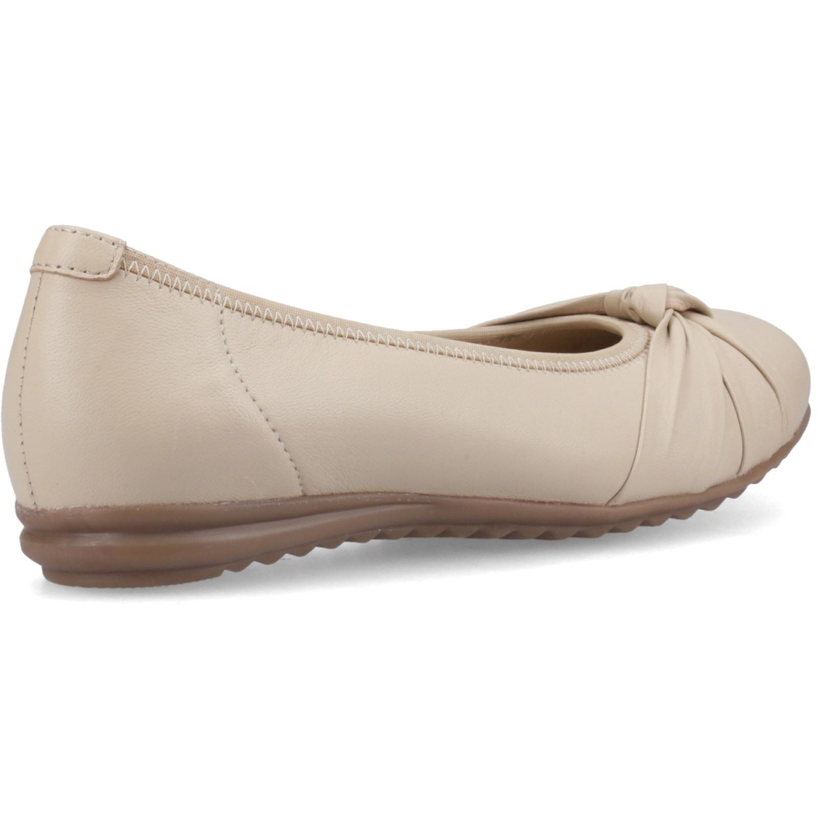 Hush Puppies Lilith Ballerines En Cuir Pour Femmes Crème