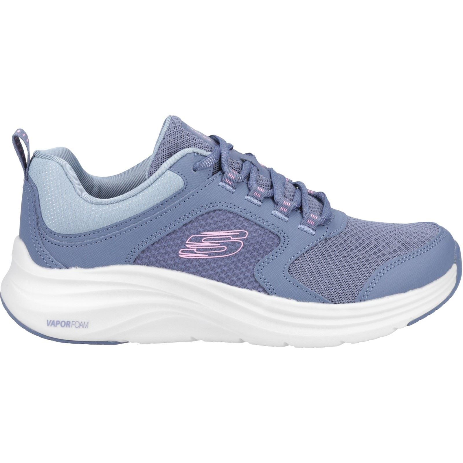 Skechers Vapor Foam Baskets Pour Femme En Textile Gris Ardoise/Rose