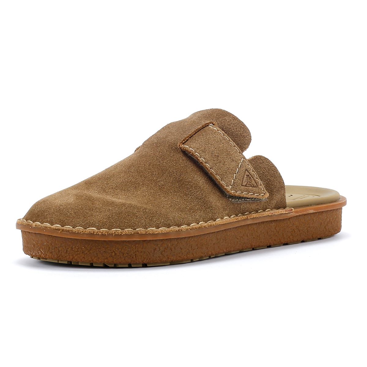 Clarks Main Litton Sabots En Daim En Chêne Pour Hommes
