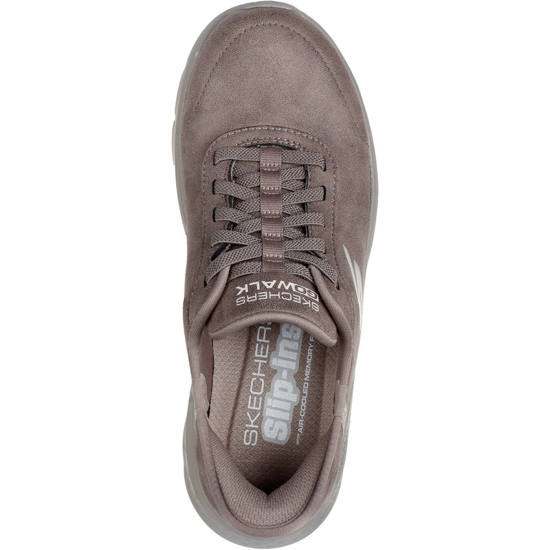 Skechers Go Walk Flex Mali Baskets Pour Femmes Marron En Toile