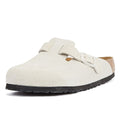 Birkenstock Chaussures De Confort Blanches Pour Femmes Sabot En Velours Côtelé Antique Boston