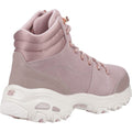 Skechers D'Lites Bottes Roses Poudrées Pour Femmes En Cuir