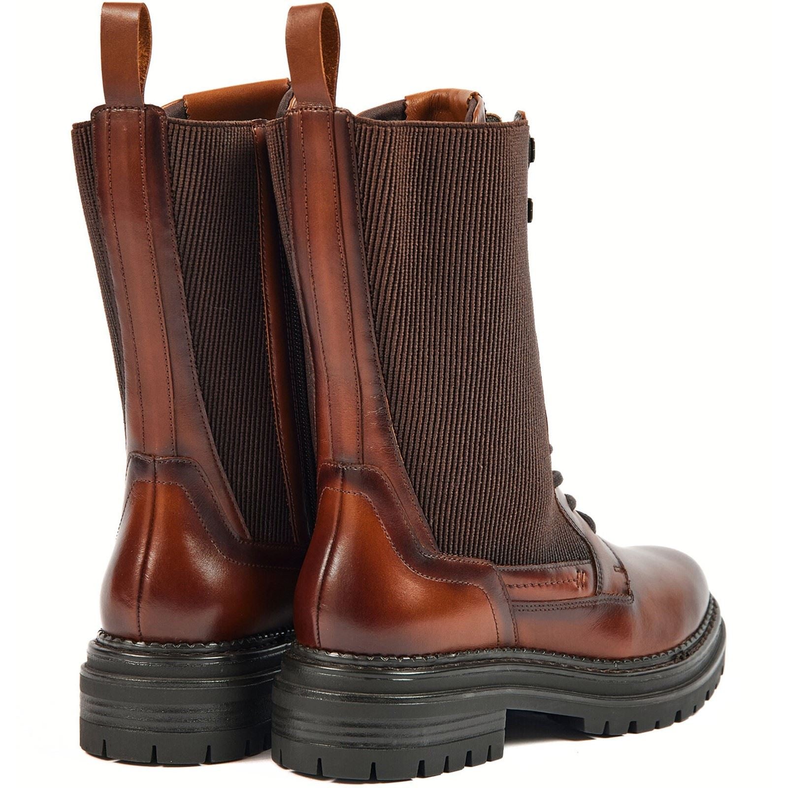 Pod Polly Bottes Pour Femmes En Cuir/Textile Couleur Chameau