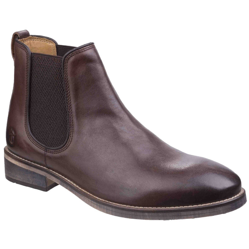 Cotswold Corsham Bottes En Cuir Pour Hommes De Couleur Marron Foncé