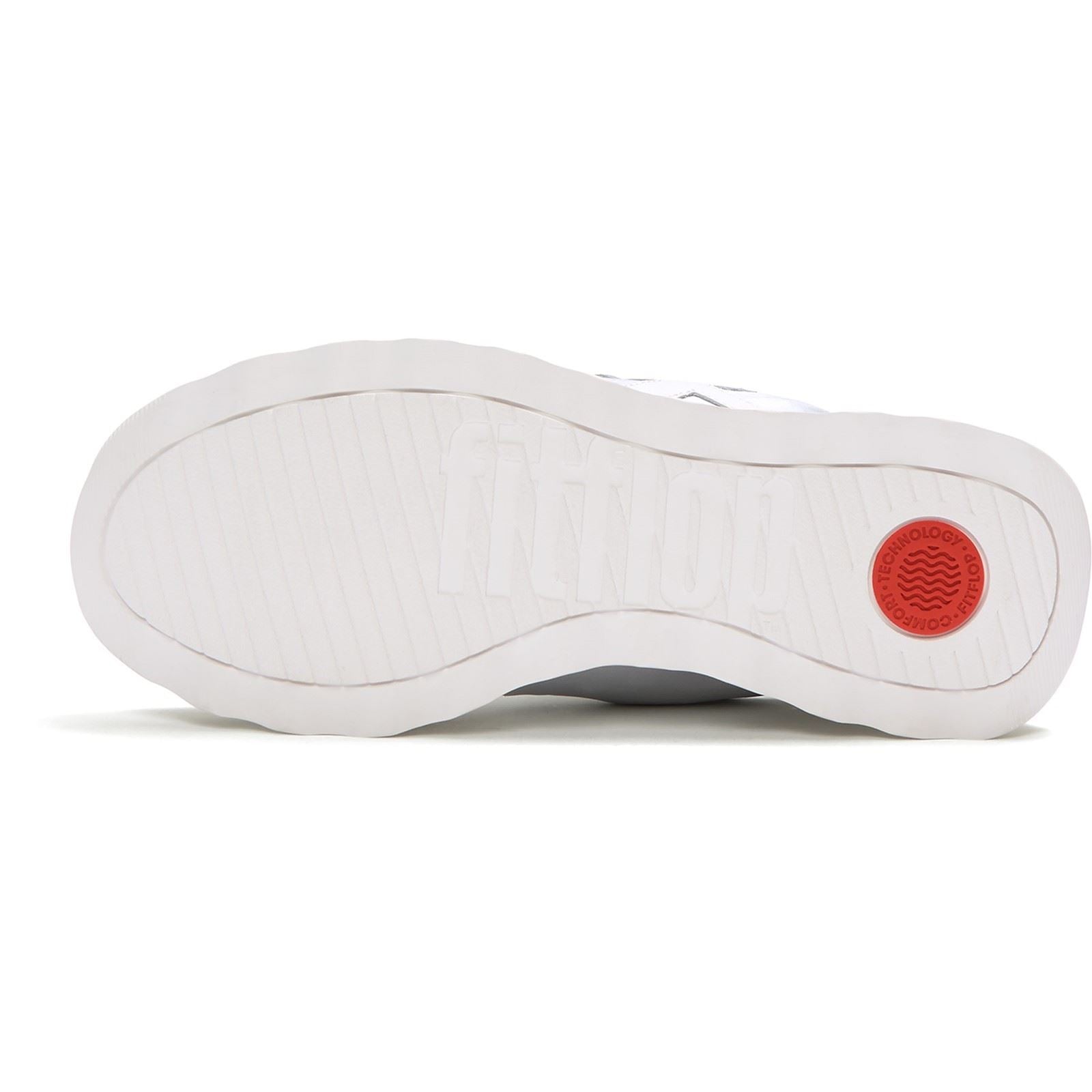 Fitflop Retro-Q FF Baskets En Nylon Pour Femmes Argentées/Blanches Urbaines