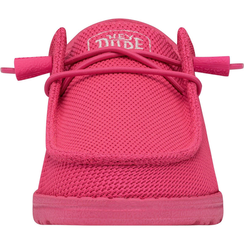 HEYDUDE Wendy Funk Mono Chaussures Mocassins Roses Électriques Pour Femmes En Polyester