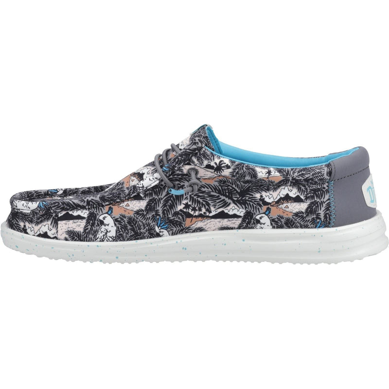 HEYDUDE Wally H2O Tropical Chaussures Bateau Tropicales Noires Pour Hommes