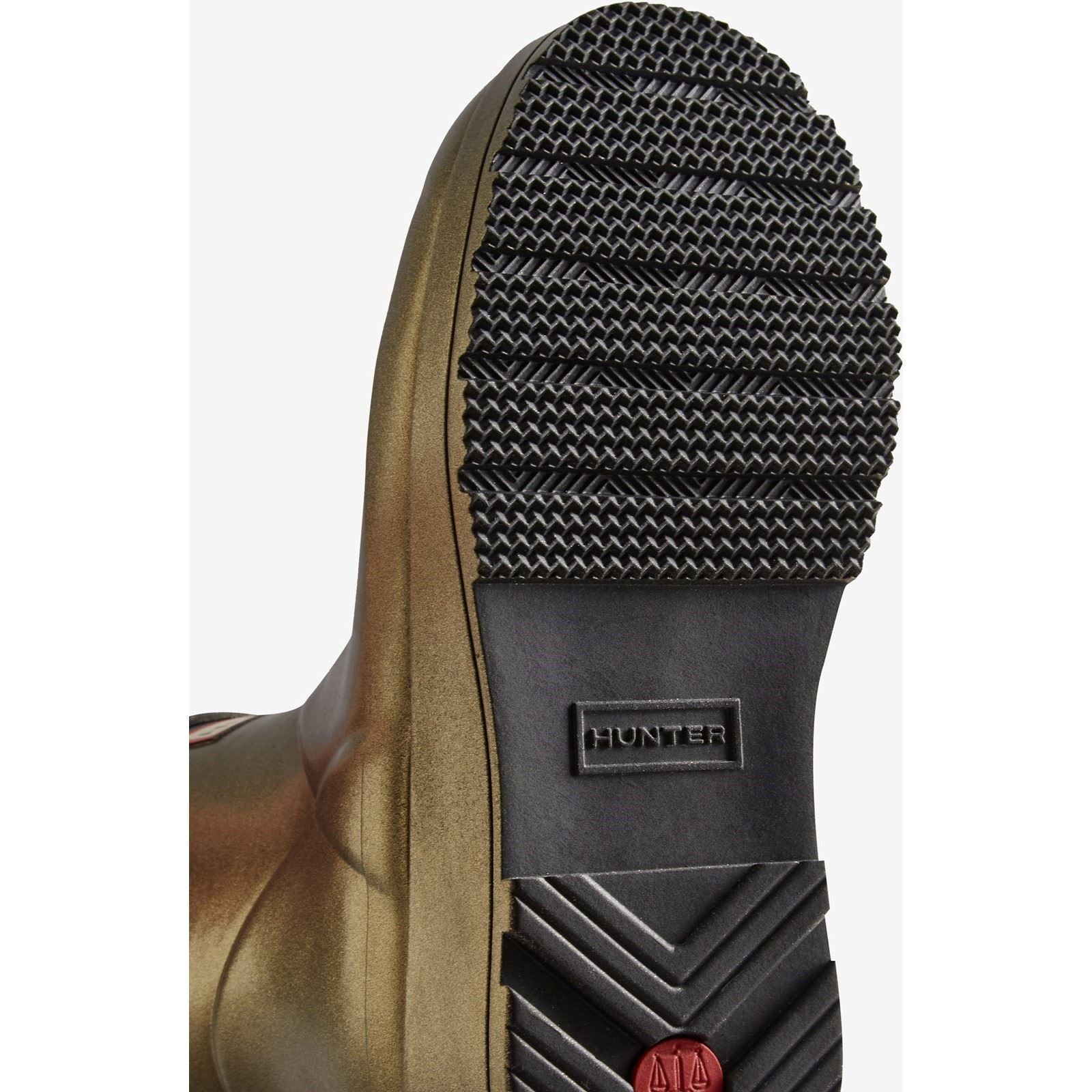 Hunter Nebula Play Bottes De Pluie En Caoutchouc Doré Pour Femmes