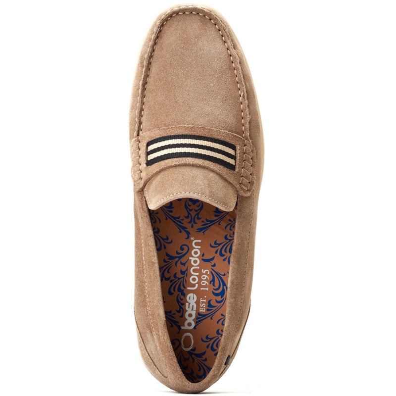 Base London Drum Mocassins En Cuir Pour Hommes
