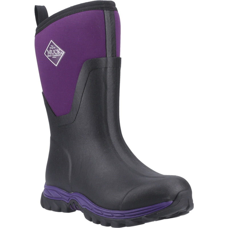 Muck Boots Arctic Sport II Mid Bottes D'hiver Mi-mollet Pour Femmes En Caoutchouc Noir/acai