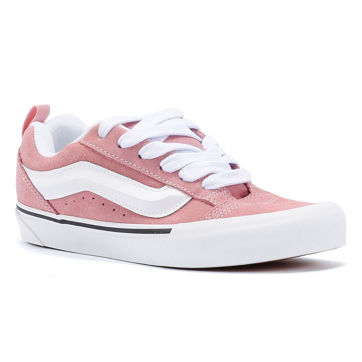 Vans Knu Skool Baskets Roses En Daim Pour Femme
