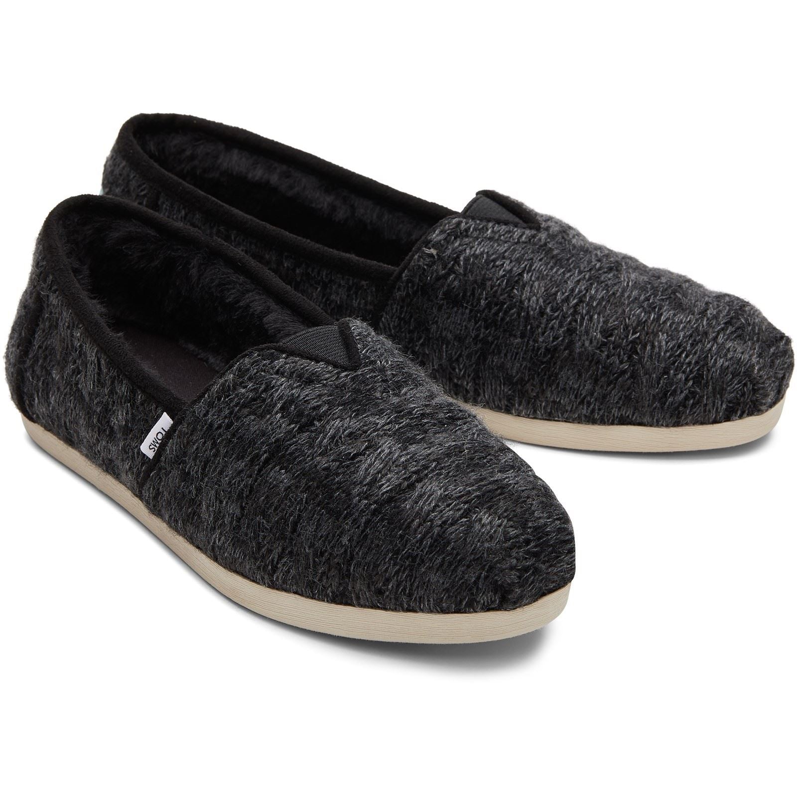 TOMS Alpargata Cloudbound Chaussons Noirs En Polyester Pour Femmes