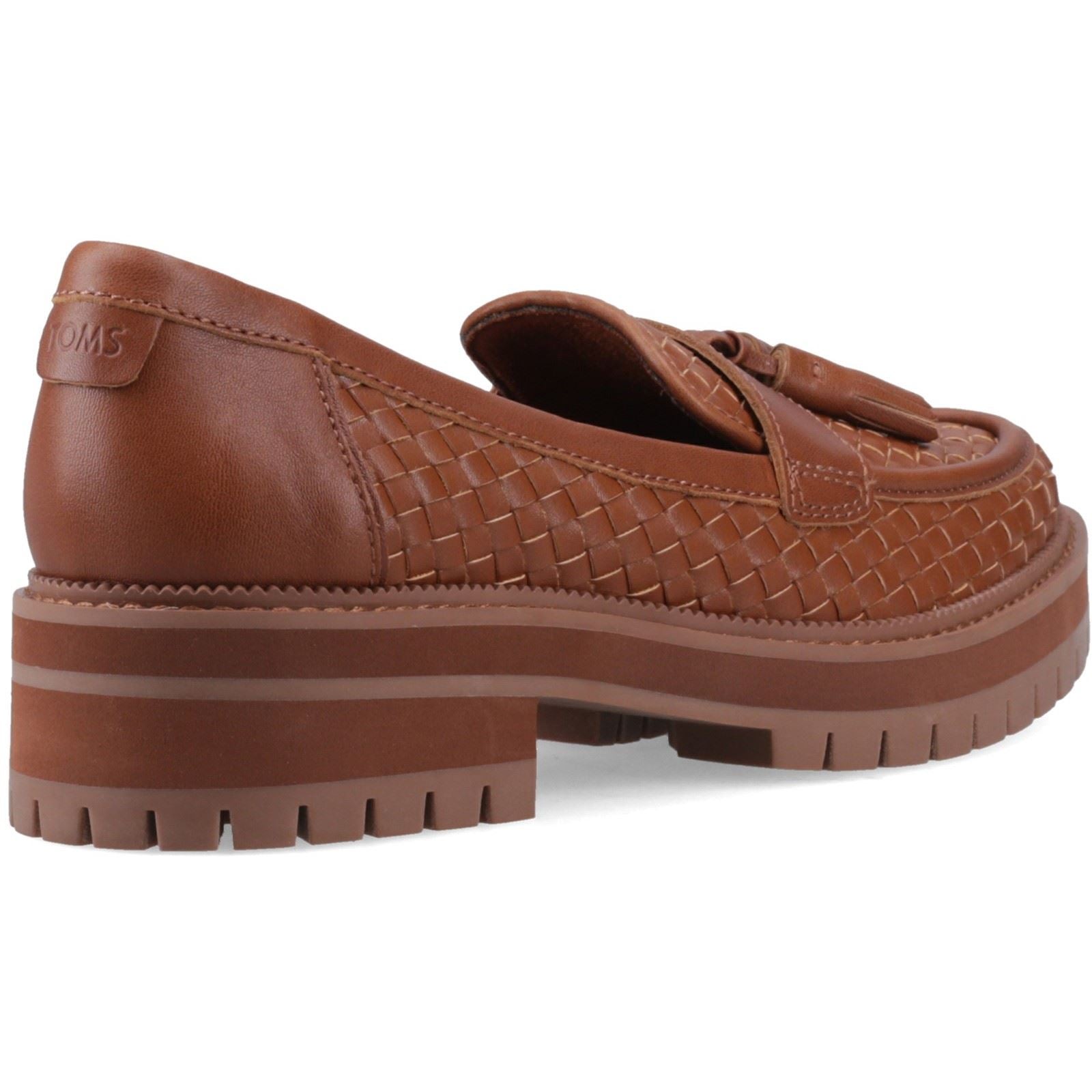 TOMS Cara Woven Mocassins Pour Femmes En Marron Ambre