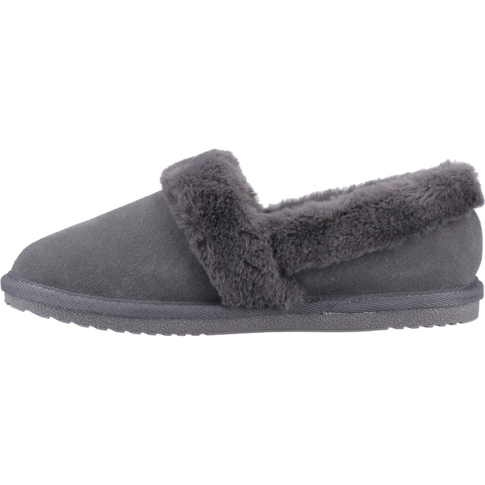 Hush Puppies Ariel Chaussons Gris Pour Femmes En Suède