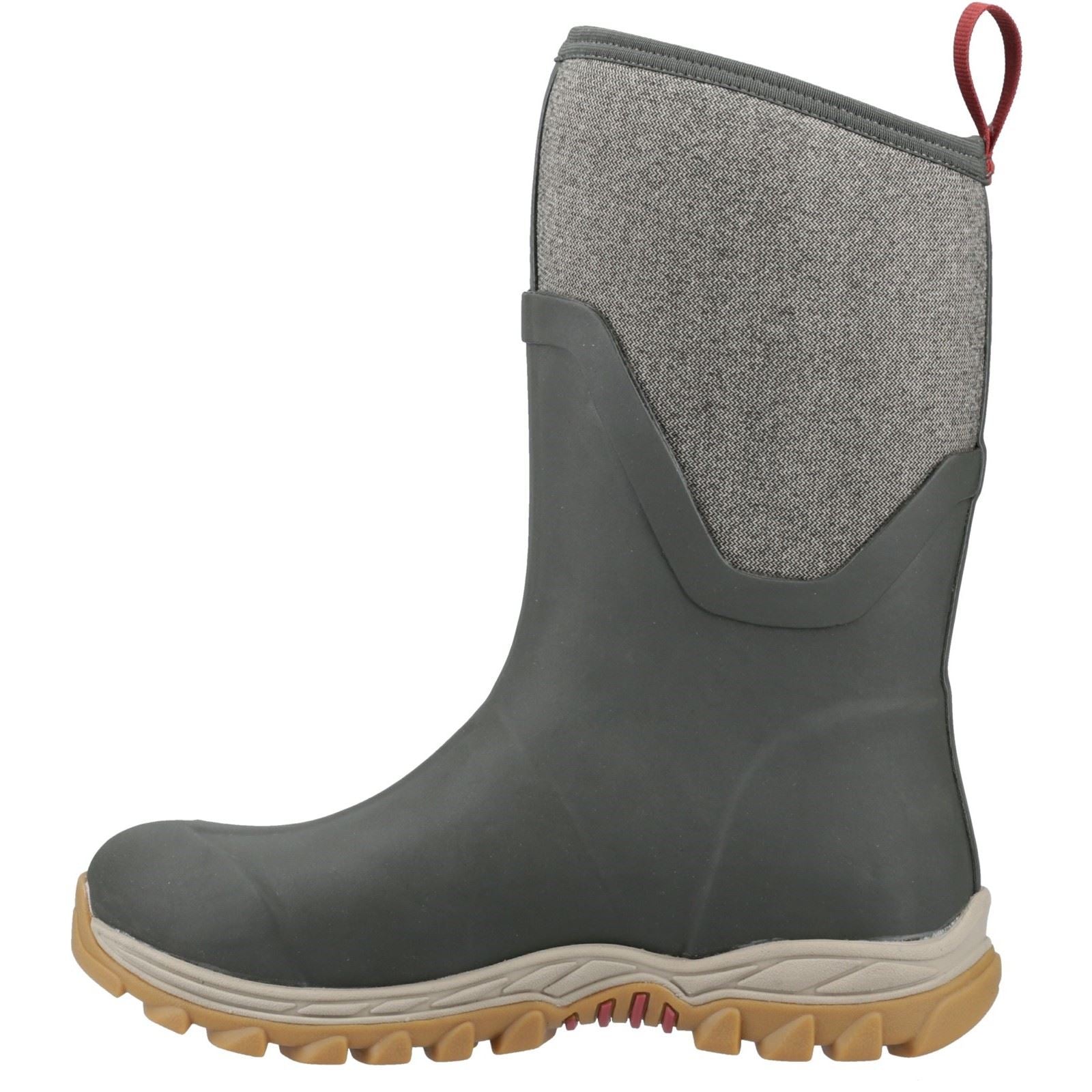 Muck Boots Arctic Sport II Mid Bottes D'hiver Mi-mollet Pour Femmes En Caoutchouc Olive/chevrons