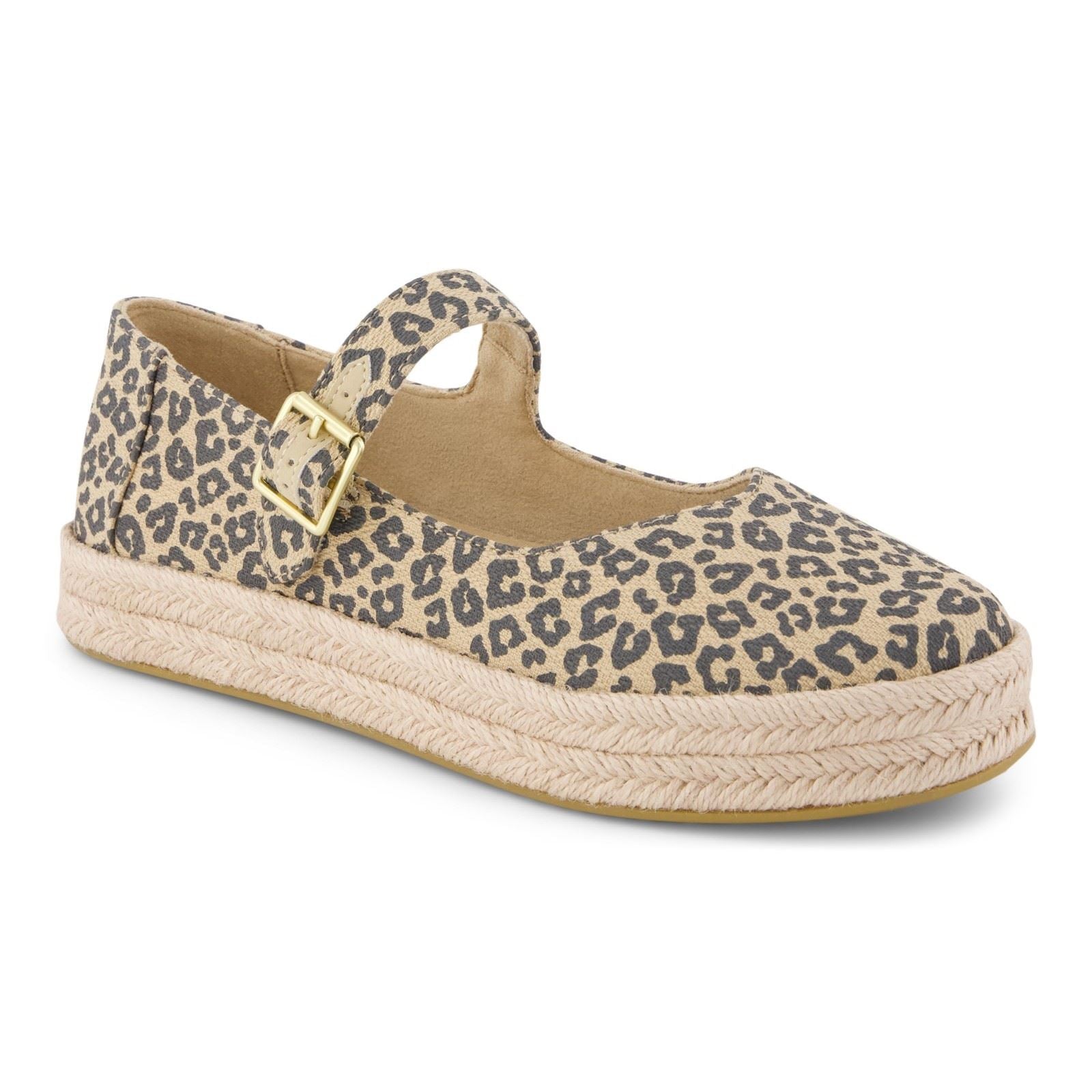 TOMS Carolina Mary Jane Espadrilles En Toile Pour Femmes Couleur Avoine